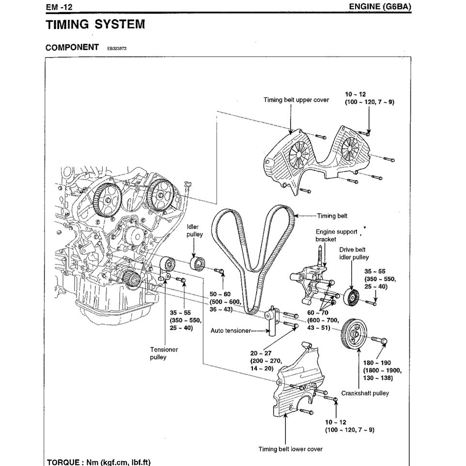 HYUNDAI TUCSON JM (2004-2009) SERVICE WORKSHOP MANUAL - Image 6