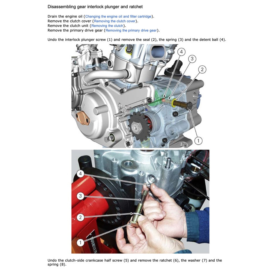 DUCATI MONSTER 1200 (2014-2016) SERVICE WORKSHOP MANUAL + PARTS CATALOGUE + OWNER'S MANUAL - Image 9