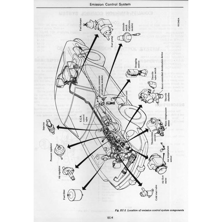 DATSUN 280Z S30 (1975-1978) SERVICE WORKSHOP MANUAL + PARTS CATALOGUE - Image 8