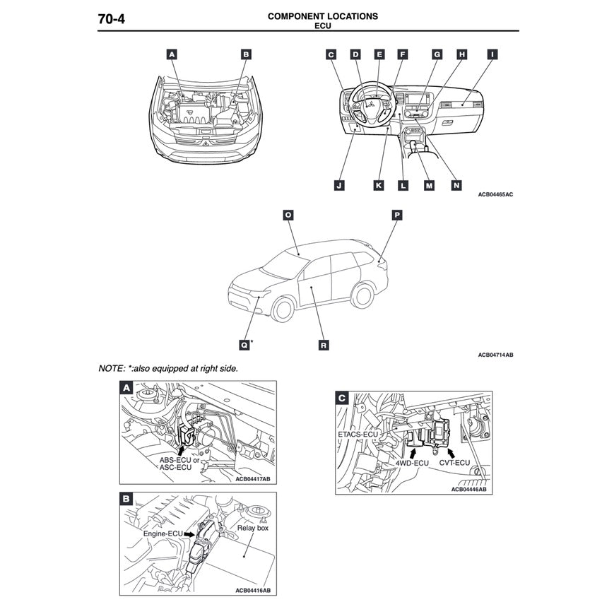 MITSUBISHI OUTLANDER III GF (2013-2018) SERVICE WORKSHOP MANUAL - Image 9