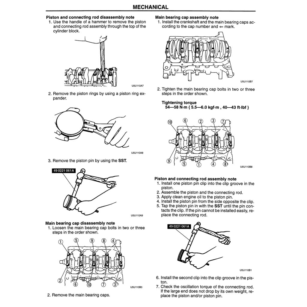 MAZDA MX-5 MIATA NA SERIES (1997) SERVICE WORKSHOP MANUAL - Image 6