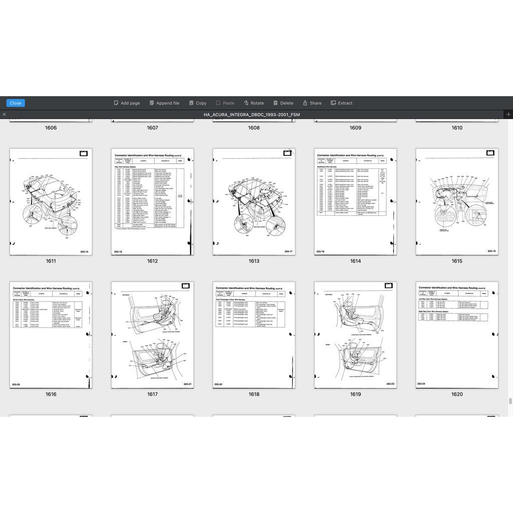 HONDA INTEGRA ACURA DB DC (1993-2001) SERVICE WORKSHOP MANUAL + SUPPLEMENT TYPE R - Image 6