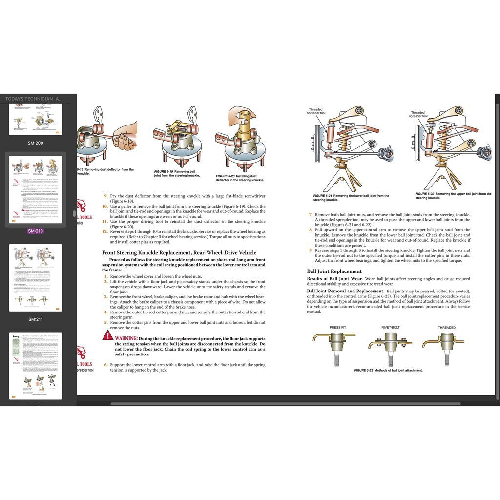TODAY'S TECHNICIAN: AUTOMOTIVE SUSPENSION & STEERING SYSTEMS - TRAINING AND WORKSHOP MANUAL - Image 7