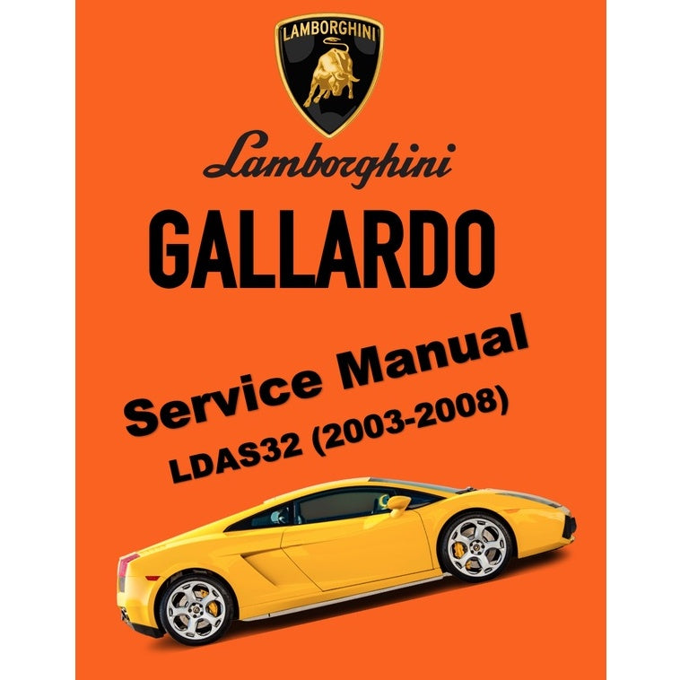 LAMBORGHINI GALLARDO COUPE LDAS32 (2003-2008) FACTORY SERVICE WORKSHOP MANUAL