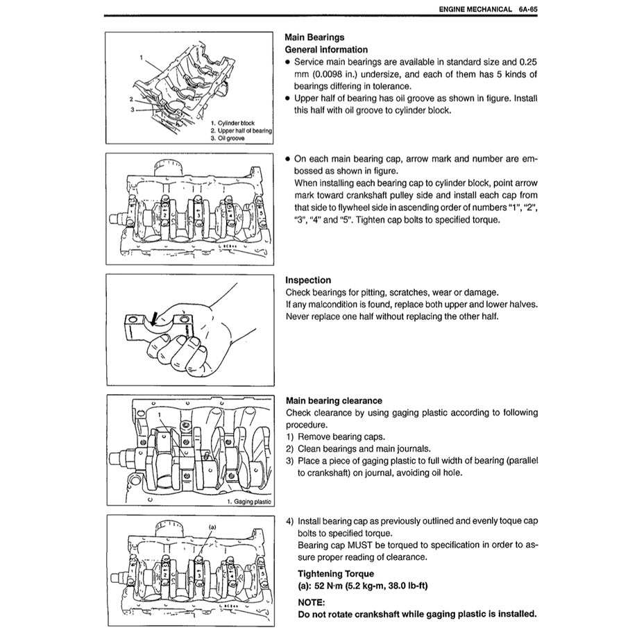 SUZUKI JIMNY JB (1998-2017) SERVICE WORKSHOP MANUAL - Image 5