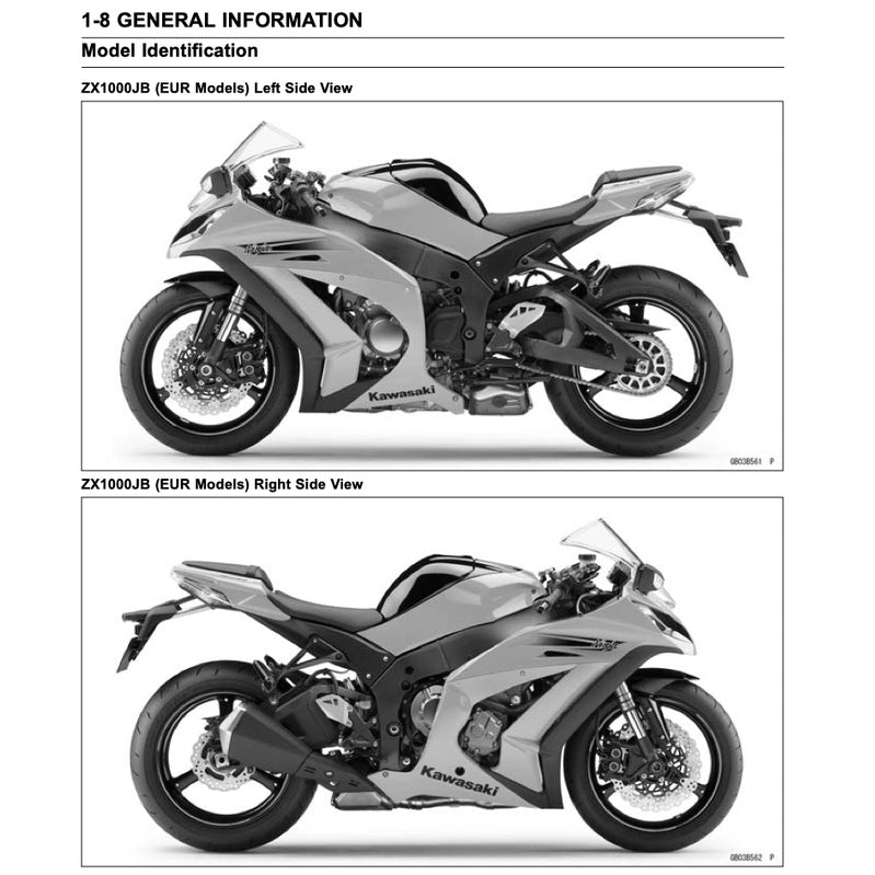 KAWASAKI ZX10R NINJA (2004-2024) SERVICE WORKSHOP MANUAL + PARTS CATALOGUE + OWNER'S MANUAL - Image 7