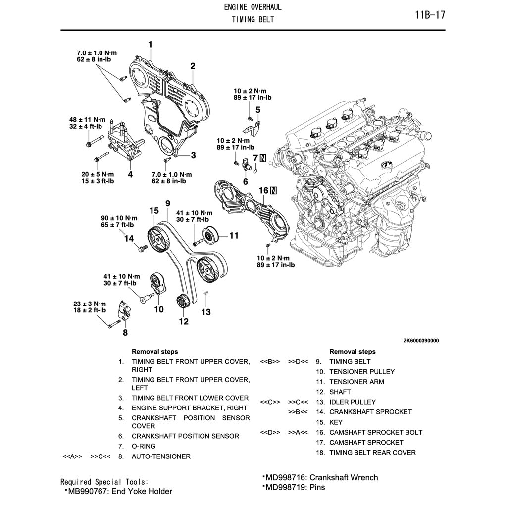 MITSUBISHI OUTLANDER II CW (2006-2012) SERVICE WORKSHOP MANUAL - Image 7