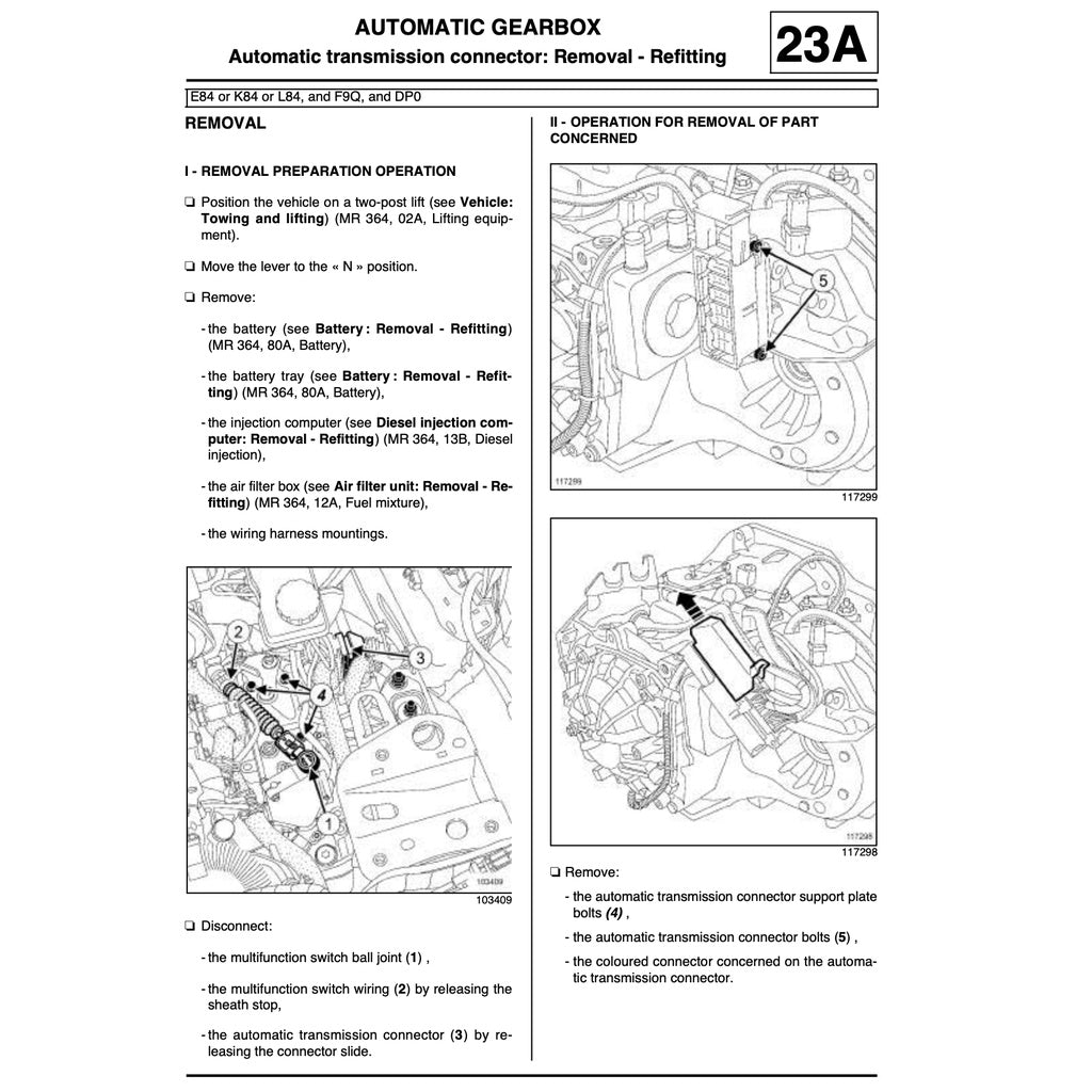 RENAULT MEGANE II X84 (2003-2009) SERVICE WORKSHOP MANUAL - Image 5