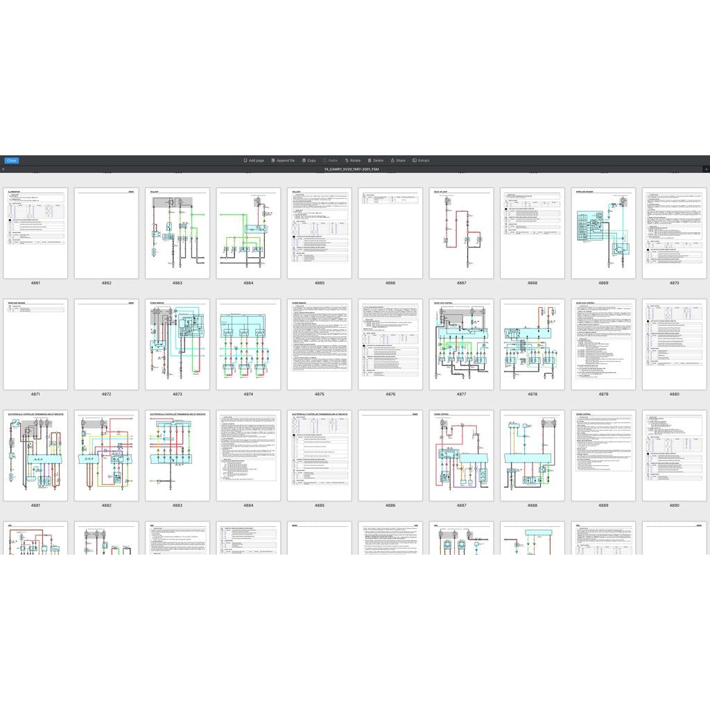 TOYOTA CAMRY ACV20 (1997-2001) SERVICE WORKSHOP MANUAL - Image 9