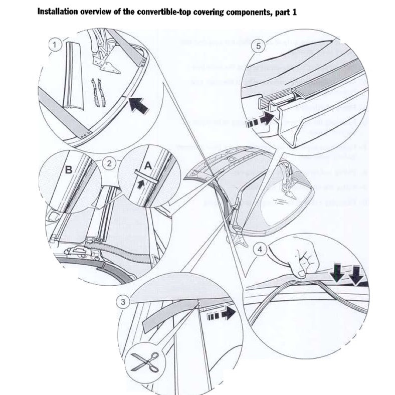 PORSCHE 986 (1997-2004) CONVERTIBLE TOP SERVICE REPAIR MANUAL - Image 5