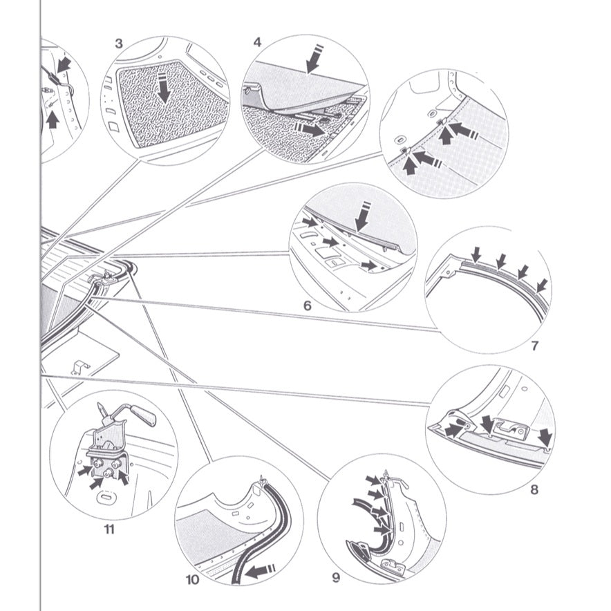 PORSCHE 986 (1997-2004) CONVERTIBLE TOP SERVICE REPAIR MANUAL - Image 8