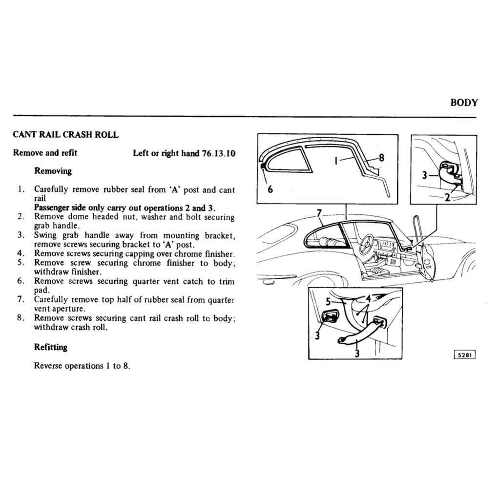 JAGUAR E-TYPE V12 (1961-1975) FACTORY WORKSHOP REPAIR SERVICE MANUAL - Image 6