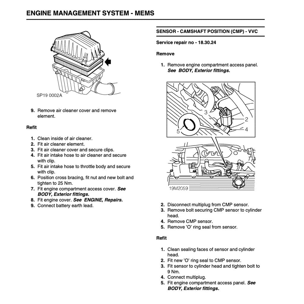MGTF ROVER (2002-2005) FACTORY SERVICE REPAIR WORKSHOP MANUAL - Image 6