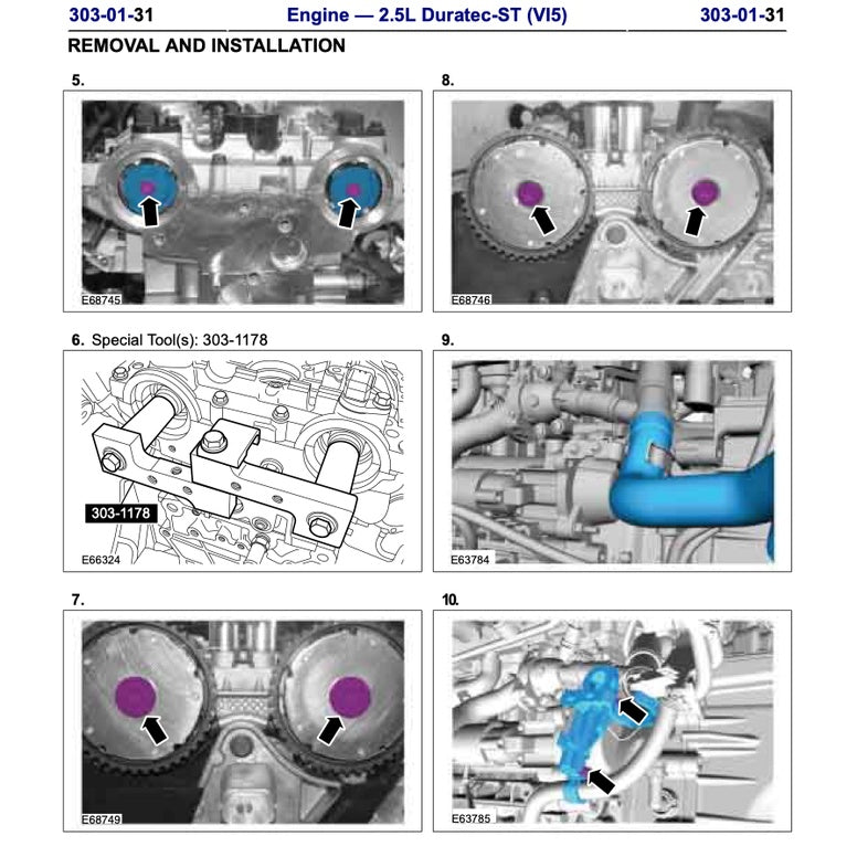 FORD FOCUS ST MK2 C307 (2005-2010) SERVICE WORKSHOP MANUAL - Image 8