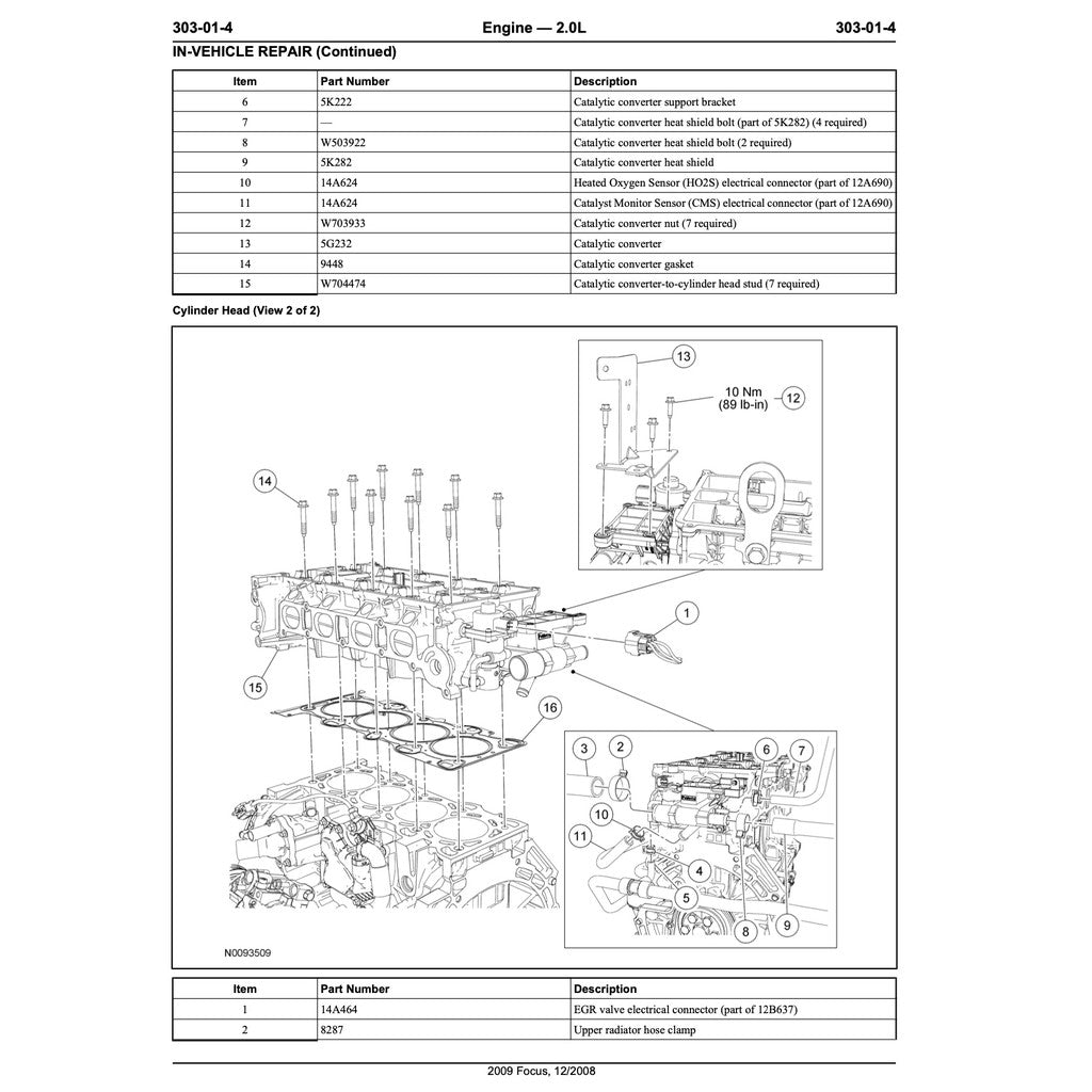 FORD DURATEC 2.0L ENGINE WORKSHOP MANUAL - Image 7