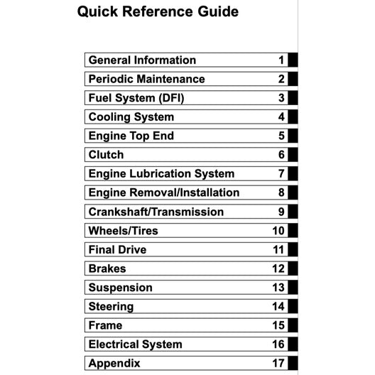 KAWASAKI NINJA 650R (2012-2017) SERVICE WORKSHOP MANUAL + PARTS CATALOGUE + OWNER'S MANUAL - Image 3