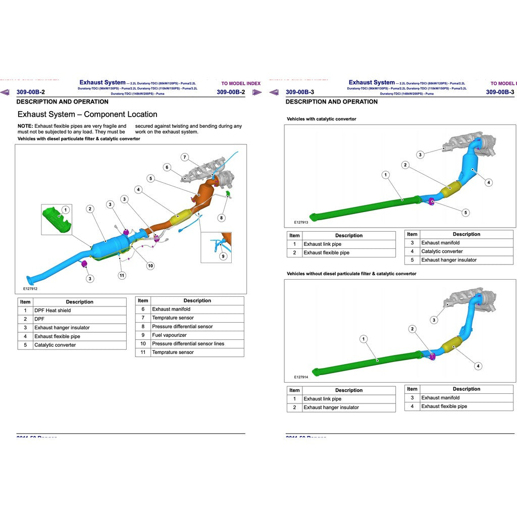FORD RANGER T6 (2011-2015) SERVICE WORKSHOP MANUAL - Image 7
