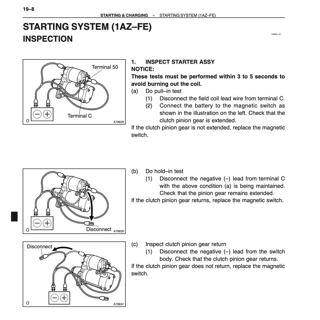 TOYOTA AVENSIS (2003-2009) SERVICE WORKSHOP MANUAL - Image 6