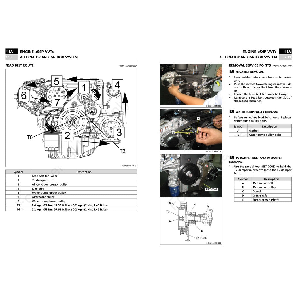 PROTON VVT (NFE) ENGINE 1.3L-1.6L SERVICE WORKSHOP MANUAL + ENGINE SYSTEMS WIRING DIAGRAM / IRIZ / PERSONA / SAGA - Image 6