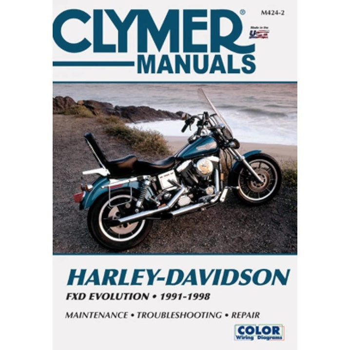 HARLEY DAVIDSON FXD DYNA GLIDE (1991-1998) SERVICE WORKSHOP MANUAL + PARTS CATALOGUE - CLYMER