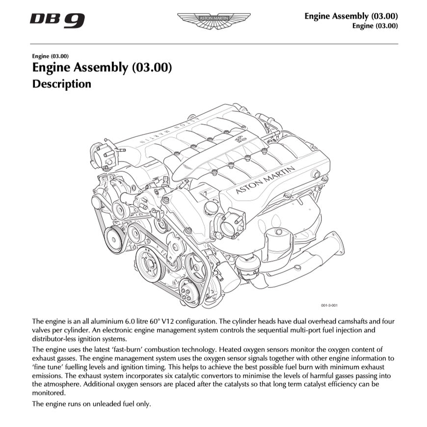 ASTON MARTIN DB9 (2005-2016) SERVICE WORKSHOP MANUAL - Image 3