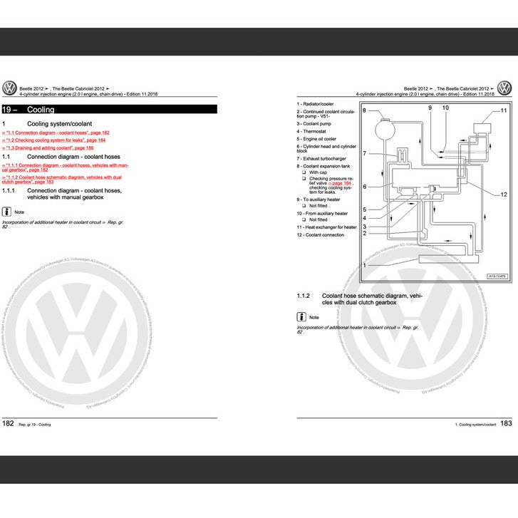 VW NEW BEETLE A5 (2012-2019) FACTORY SERVICE WORKSHOP MANUAL - Image 7