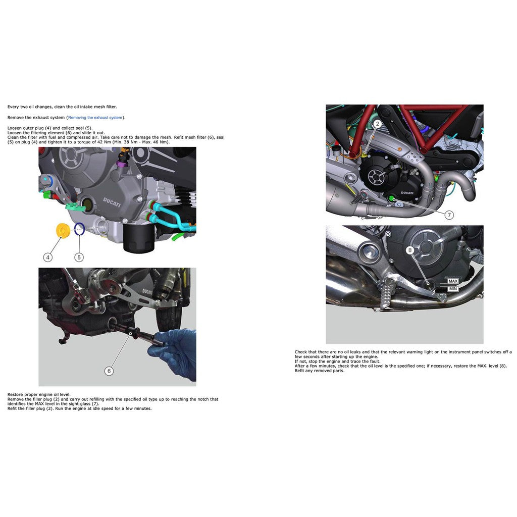 DUCATI SCRAMBLER 800 (2015-2018) SERVICE REPAIR WORKSHOP MANUAL + PARTS CATALOGUE + OWNER'S MANUAL - Image 7