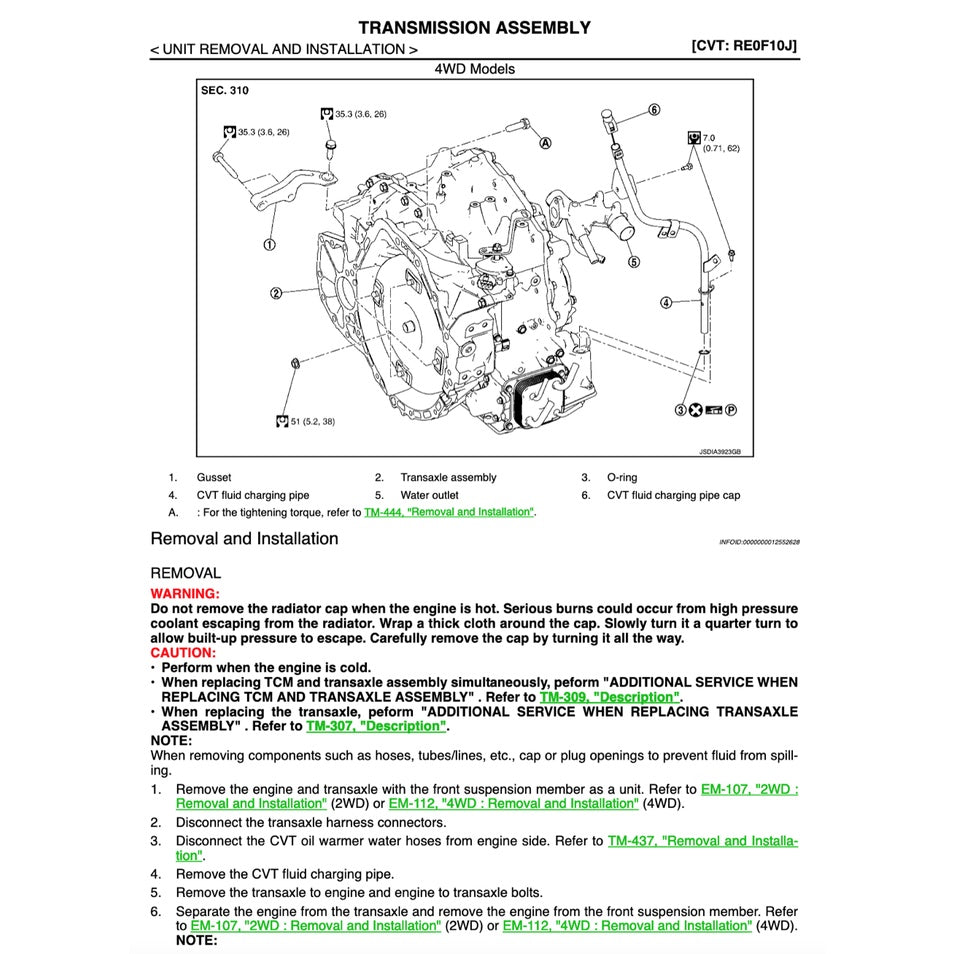 NISSAN TERRANO R52 (2013-2016) SERVICE WORKSHOP MANUAL - Image 7
