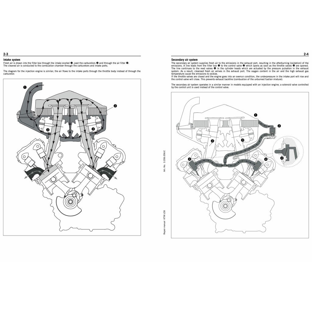 KTM 950/990 ADVENTURE (2003-2008) SERVICE REPAIR WORKSHOP MANUAL + PARTS CATALOGUE + OWNER'S MANUAL - Image 8