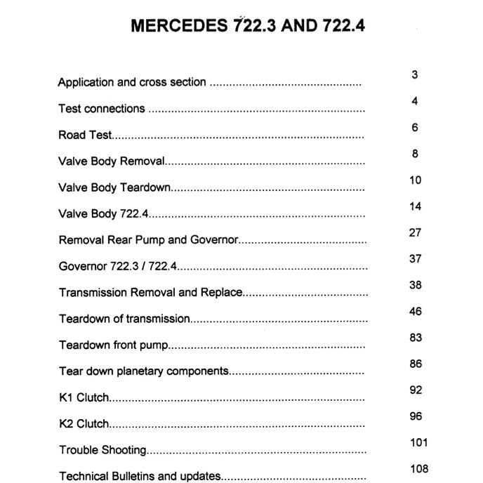 MERCEDES BENZ/G-TRONIC AUTOMATIC TRANSMISSION 722.1/2/3/4/5/6 SERVICE REPAIR MANUAL - Image 3