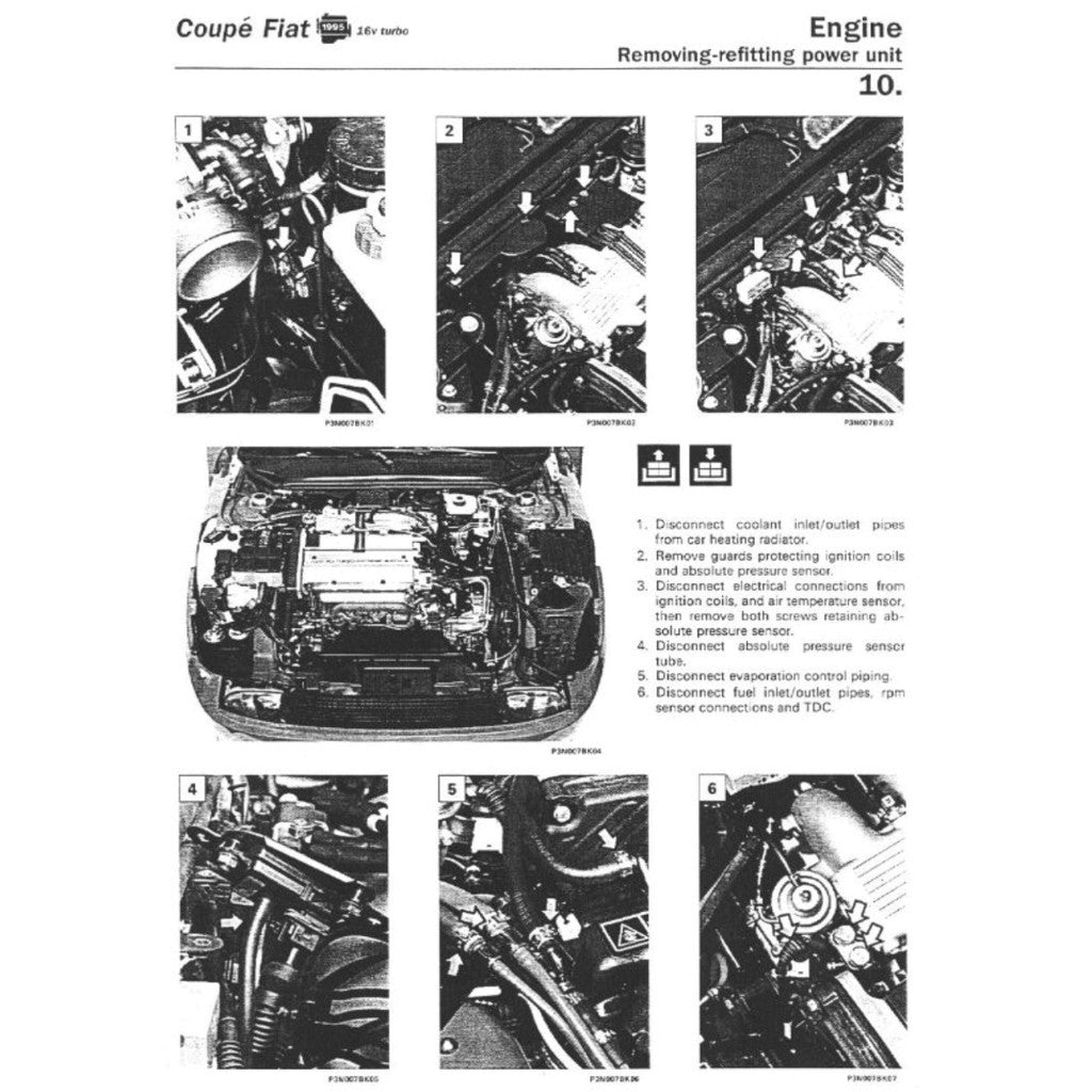 COUPE FIAT COUPE 175 (1993-2000) SERVICE WORKSHOP MANUAL + OWNER's HANDBOOK - Image 5