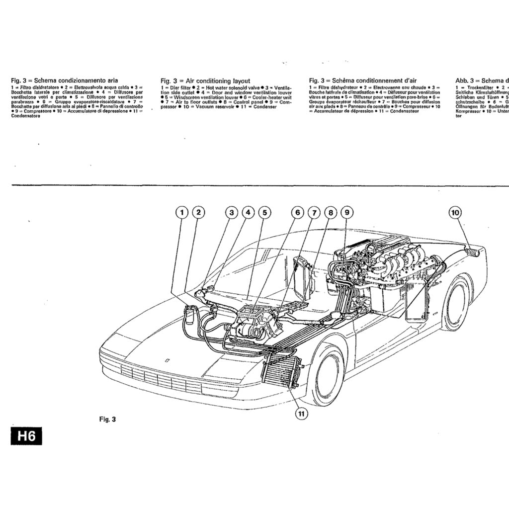 FERRARI TESTAROSSA F110 (1984-1991) SERVICE WORKSHOP MANUAL + PARTS CATALOGUE - Image 7