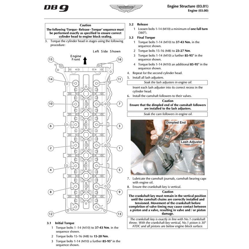 ASTON MARTIN DB9 (2005-2016) SERVICE WORKSHOP MANUAL - Image 5