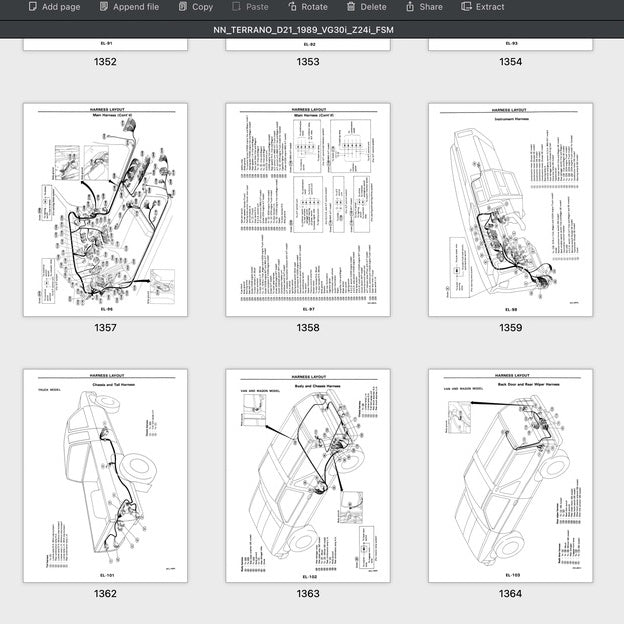 NISSAN TERRANO D21 (1985-1995) SERVICE WORKSHOP MANUAL - Image 10