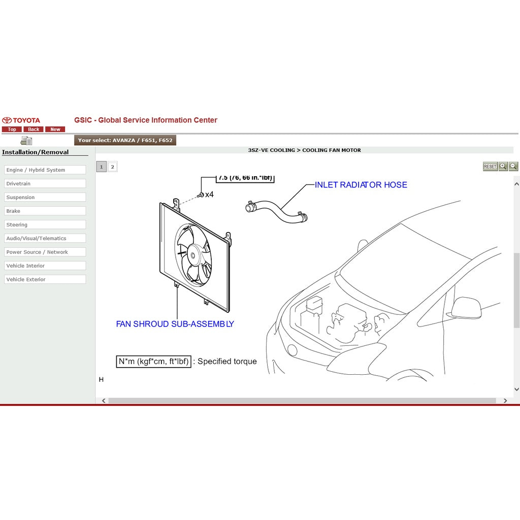 TOYOTA AVANZA F650/F651/F654 (2011-2018) SERVICE WORKSHOP MANUAL - Image 6