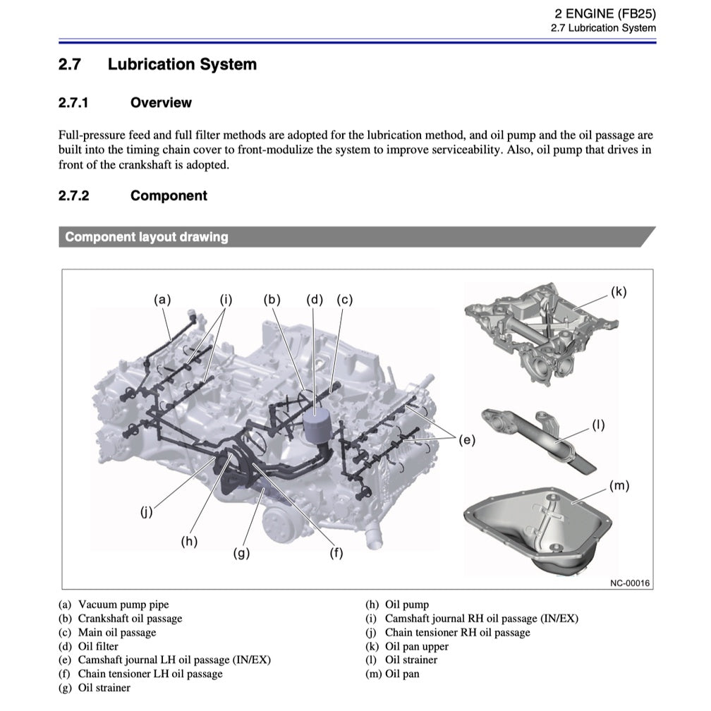 SUBARU FORESTER SK (2019-2023) SERVICE WORKSHOP MANUAL - Image 5