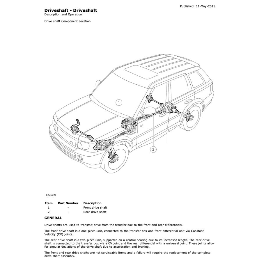 RANGE ROVER SPORT L320 (2006-2013) SERVICE WORKSHOP MANUAL - Image 3
