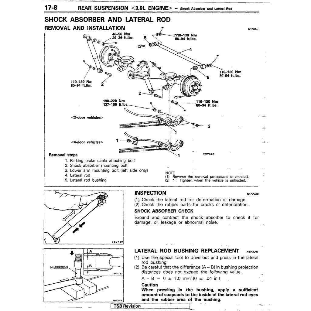 MITSUBISHI PAJERO L040 (1982-1991) SERVICE WORKSHOP MANUAL - Image 9