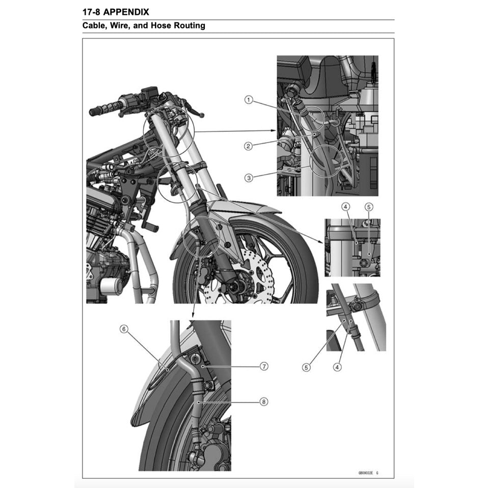 KAWASAKI NINJA 300 (2013-2017) SERVICE WORKSHOP MANUAL + PARTS CATALOGUE + OWNER'S MANUAL - Image 10
