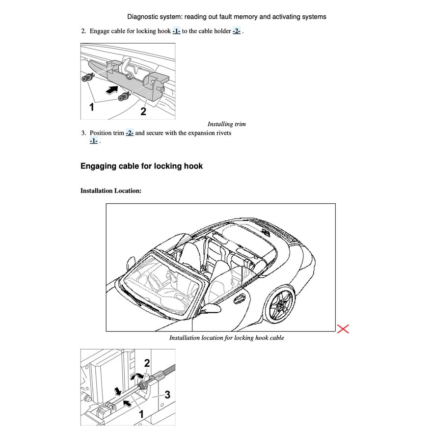 PORSCHE 911 997 (2004-2013) CONVERTIBLE TOP/ TARGA TOP SERVICE REPAIR MANUAL - Image 5