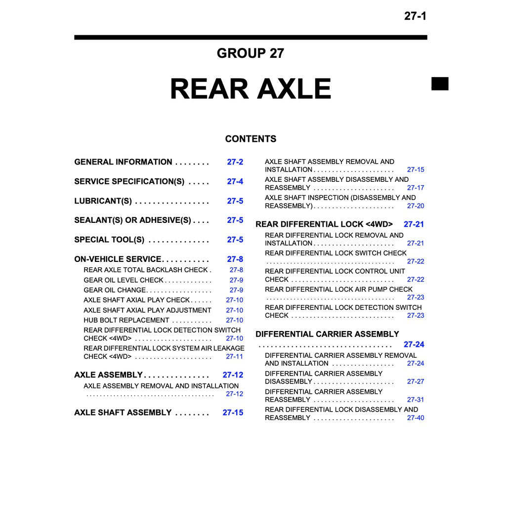 TRITON MITSUBISHI TRITON L200 KA/KB (2006-2015) SERVICE WORKSHOP MANUAL - Image 8