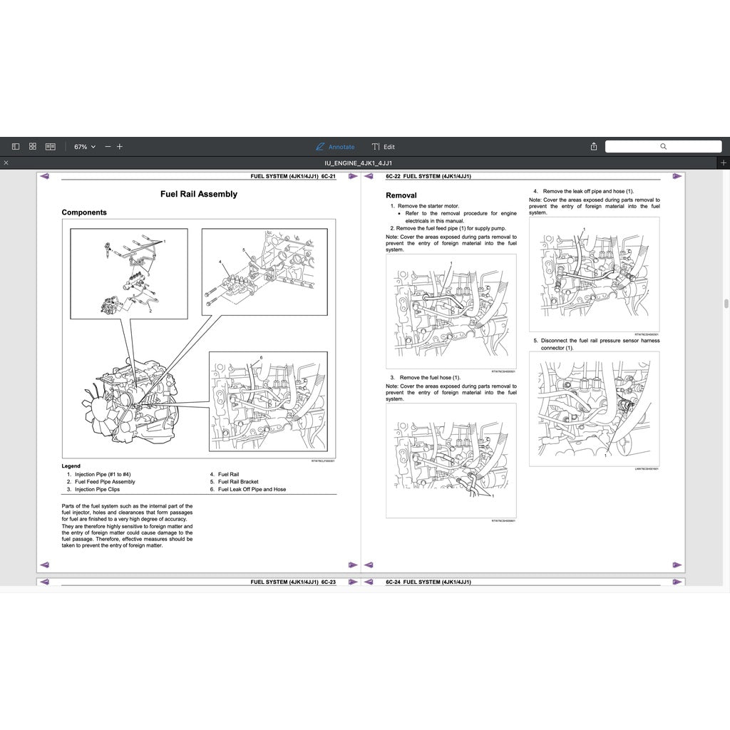 ISUZU ENGINE 4JK1 SERVICE WORKSHOP MANUAL- ISUZU D-MAX - Image 5