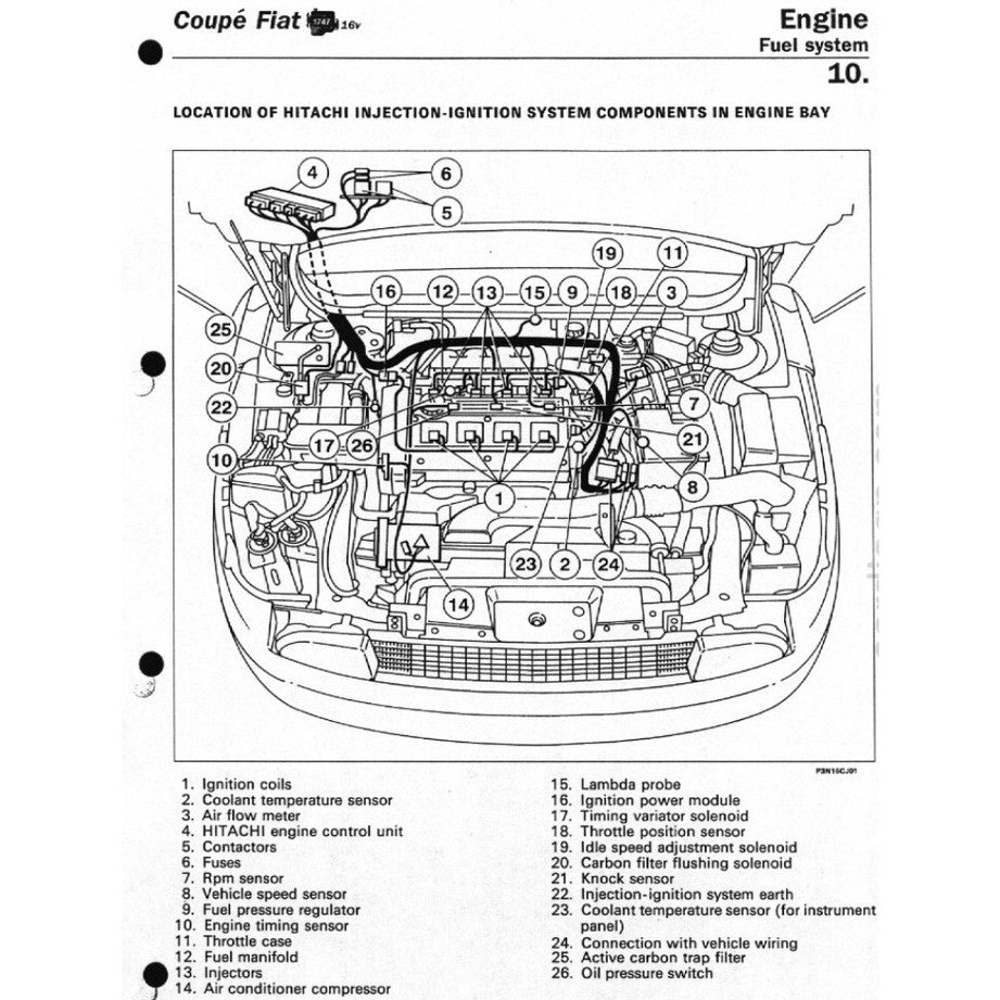 COUPE FIAT COUPE 175 (1993-2000) SERVICE WORKSHOP MANUAL + OWNER's HANDBOOK - Image 7