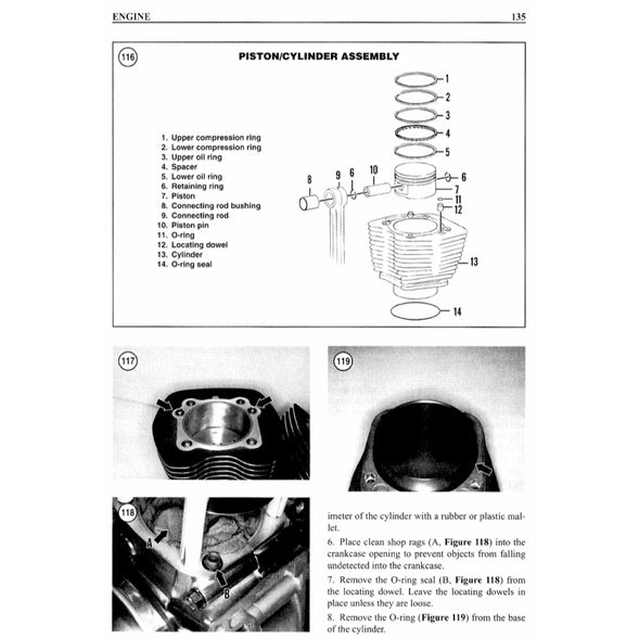 HARLEY-DAVIDSON FLH/FLT Twin CAM 88 & 103 (1999-2005) SERVICE WORKSHOP MANUAL - CLYMER - Image 5
