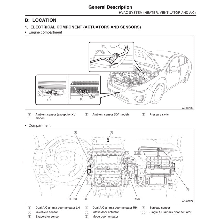 SUBARU XV / CROSSTREK GJ/GP (2012-2017) SERVICE WORKSHOP MANUAL - Image 9