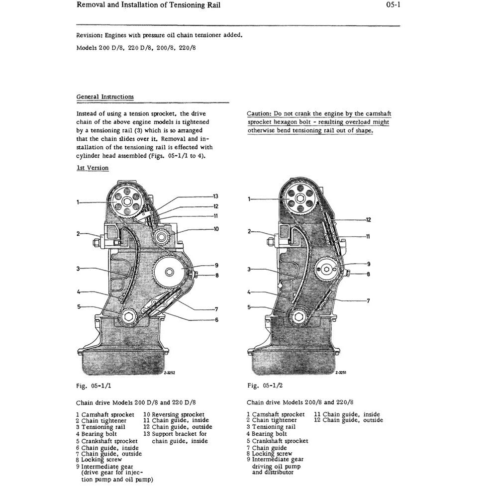 MERCEDES BENZ ENGINE M114 & M130 (1967-1976) SERVICE WORKSHOP MANUAL - Image 6
