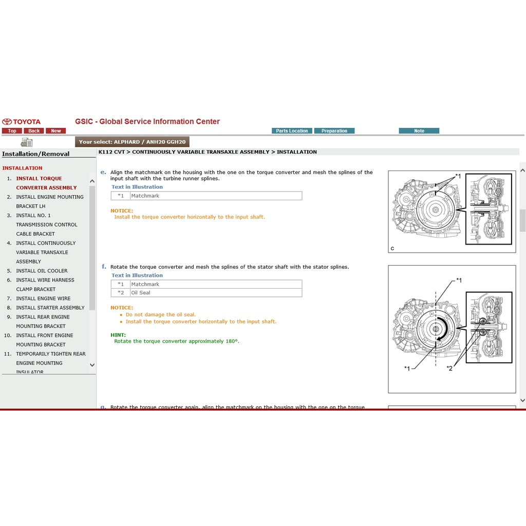 TOYOTA ALPHARD / VELLFIRE ANH20/GGH20 (2008-2015) SERVICE WORKSHOP MANUAL - Image 9