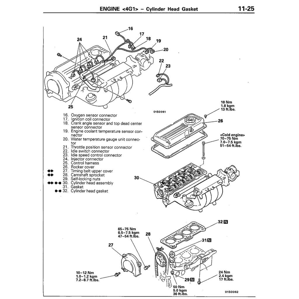 PROTON WIRA VDO / MMC (1993-2009) / MITSUBISHI COLT/LANCER (1992-1995) SERVICE WORKSHOP MANUAL - Image 7