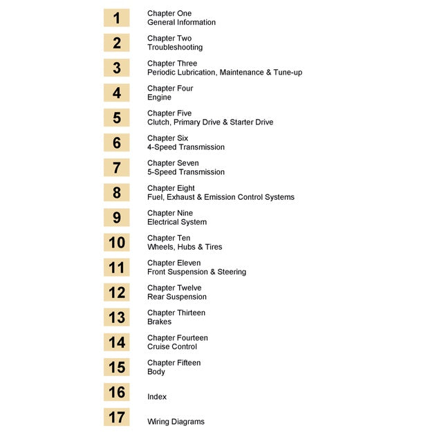 HARLEY-DAVIDSON FLH/FLT/FX (1984-1998) SERVICE WORKSHOP MANUAL - CLYMER - Image 10