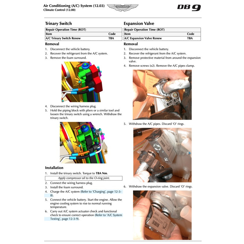 ASTON MARTIN DB9 (2005-2016) SERVICE WORKSHOP MANUAL - Image 7